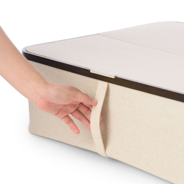 AKORE Under the bed storage box with lid_Beige_09